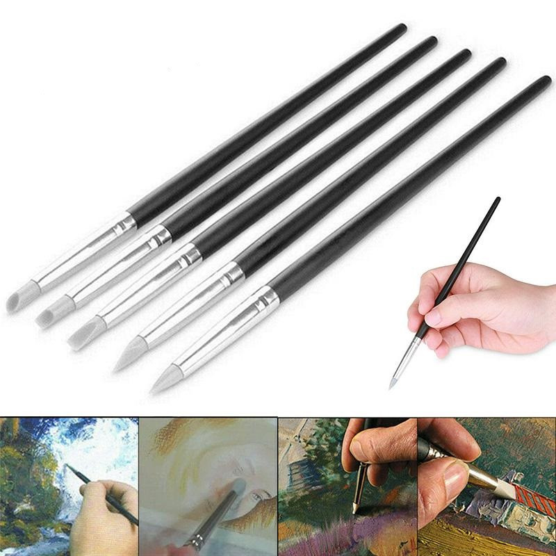 ابزار سفالگری به گز مدل قلم پیکر تراشی مجموعه 5 عددی ابزار سفالگری به گز مدل قلم پیکر تراشی مجموعه 5 عددی