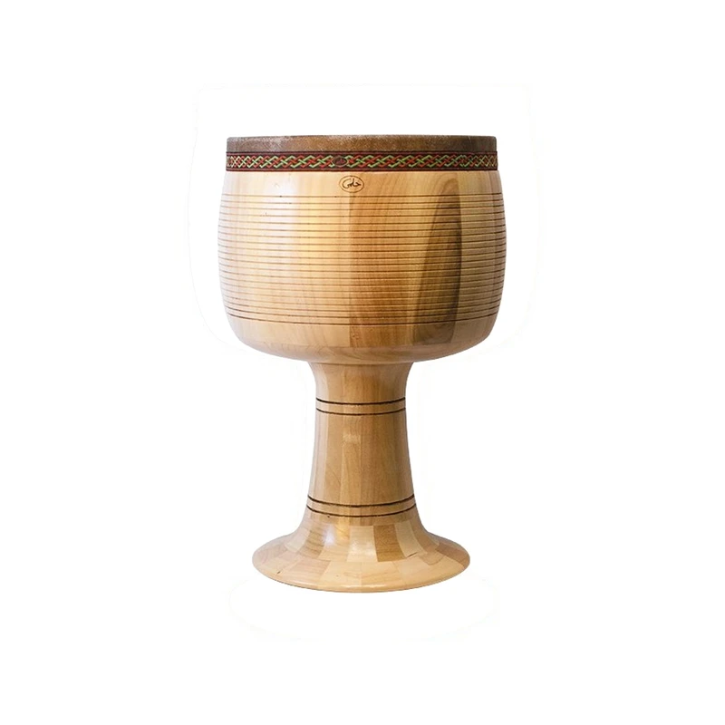 تنبک حلمی مدل حلمی ترکه ای با قطر دهانه 28 سانتی متر