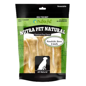 غذای تشویقی نوترا پت مدل Rawhide bone وزن 400 گرم
