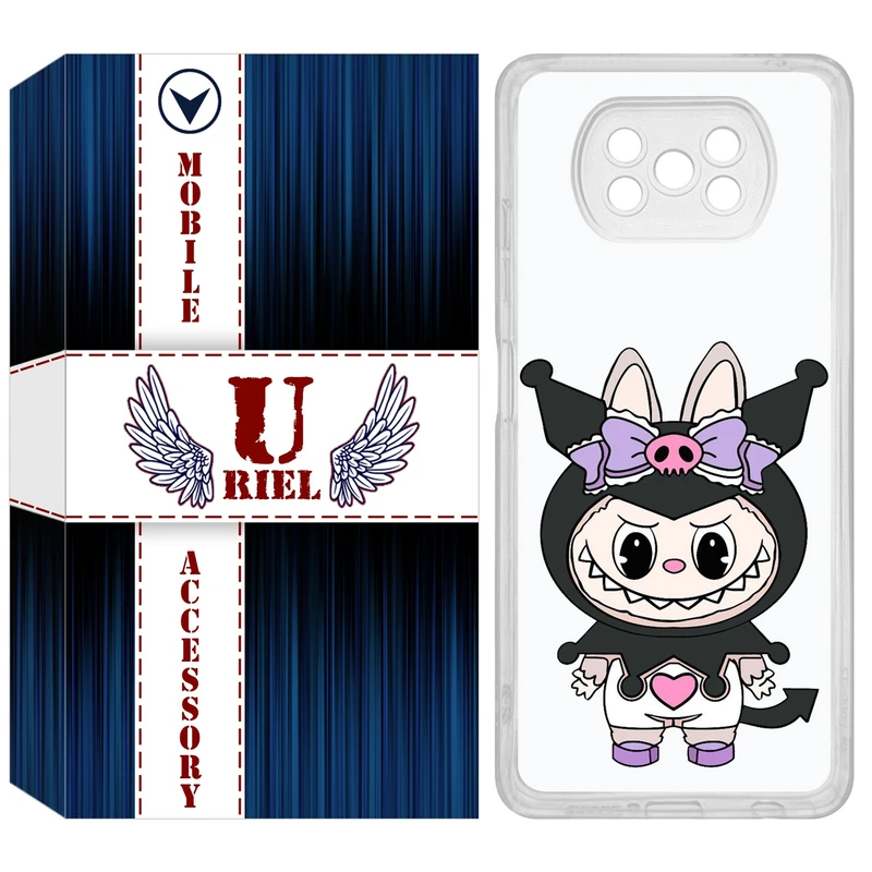 کاور یوریل مدل Clear کد 137 طرح لبوبو Labubu مناسب برای گوشی موبایل شیائومی Poco X3 / X3 Pro / X3 NFC