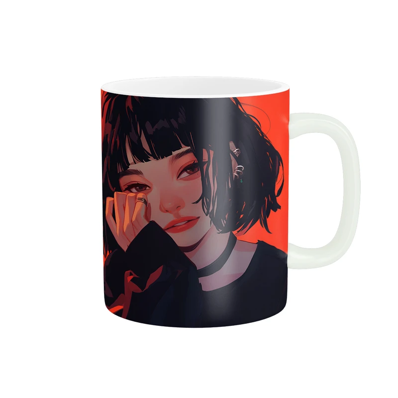 ماگ پاد آفرین طرح دخترانه کد 1169