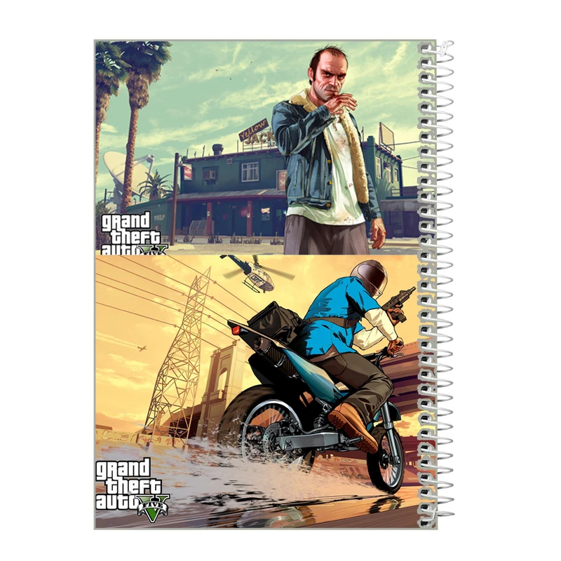 دفترچه یادداشت 40 برگ طرح GTA کد ig17