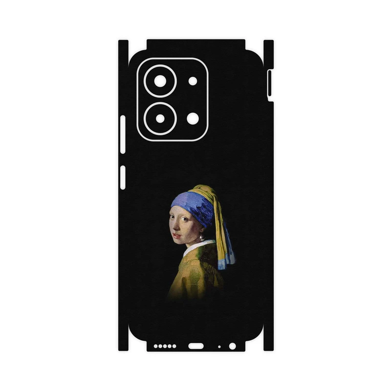 برچسب پوششی ماهوت مدل Girl with a Pearl Earring of Vermeer-FullSkin مناسب برای گوشی موبایل شیائومی Redmi 15C 4G