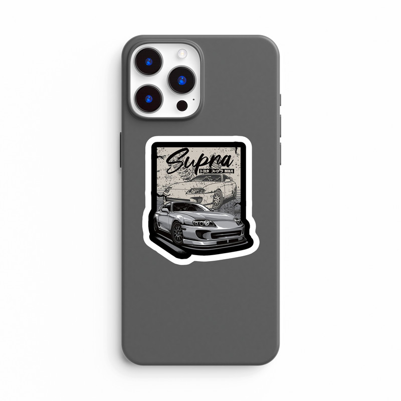 استیکر لپ تاپ بووم طرح ماشین مدل Supra mk4 کد JC06