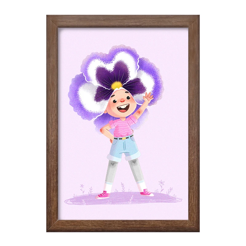 تابلو خندالو طرح دخترانه فانتزی کد 25724