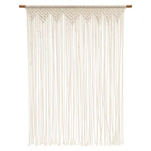 پرده مدل لومیرا مکرومه  سایز 220x120 سانتی‌متر