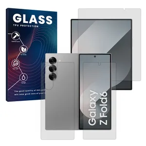 Glass Resistant model Matte screen protector suitable for Samsung Galaxy Z Fold 6 mobile phone along with back protector