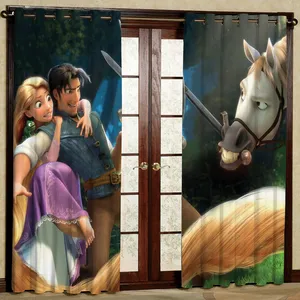 پرده مدل گیسو کمند مخمل پانچی کد 1261 سایز 140x280 سانتی متر