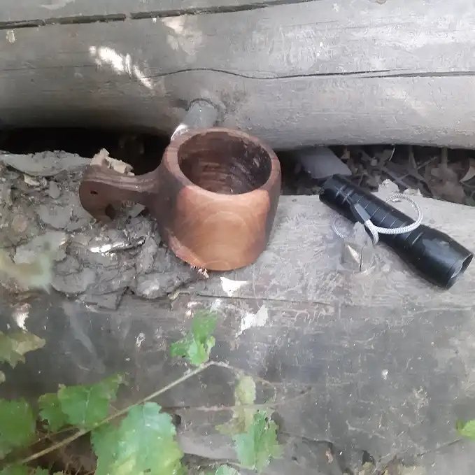 لیوان چوبی مدل کوکسا صخره