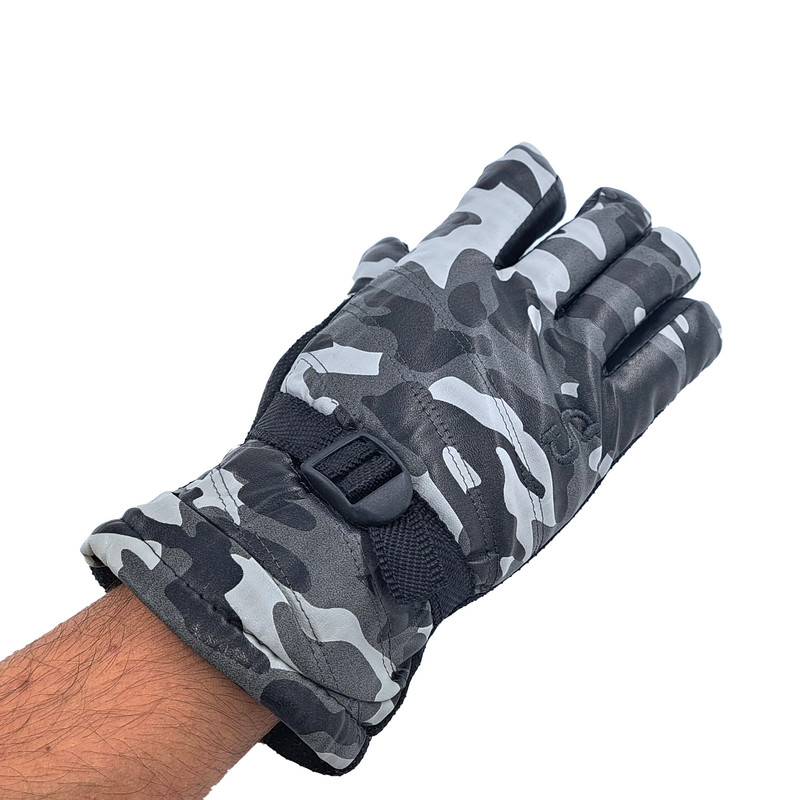 دستکش موتورسواری مدل چریکی طرح S کد 1017