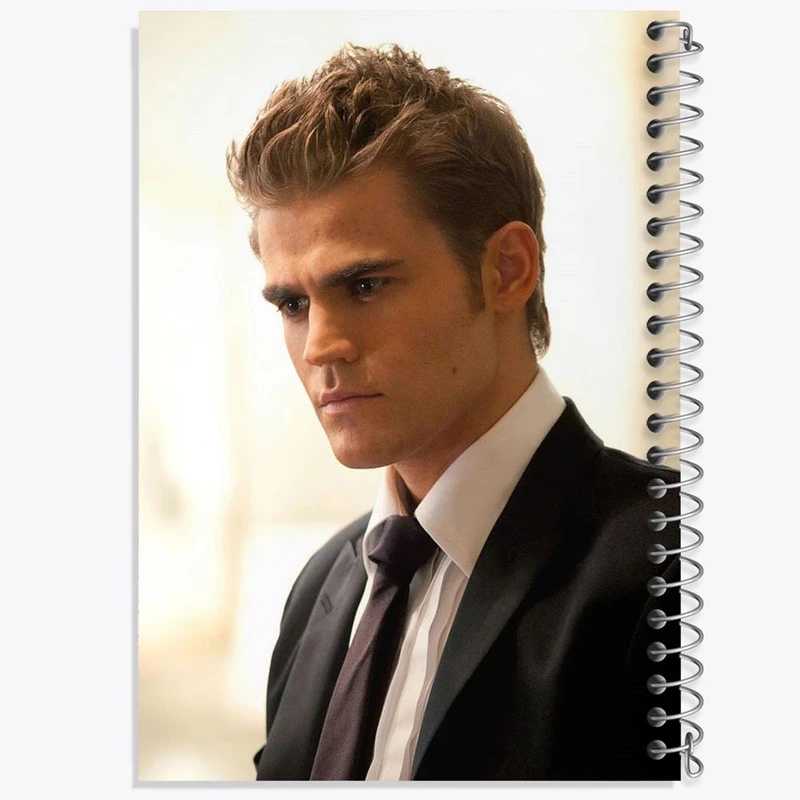 دفتر مشق 50 برگ خندالو مدل استفان سالواتوره خاطرات یک خون آشام The Vampire Diaries کد 20286