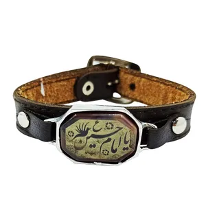 دستبند مردانه سلین کالا مدل عقیق خطی کد ce-As32