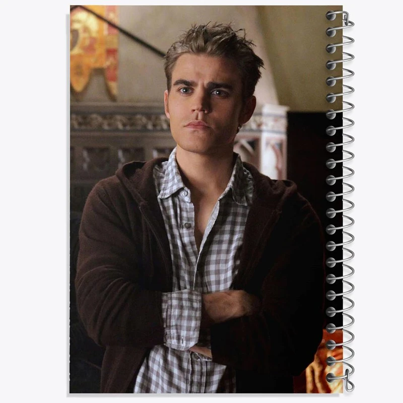 دفتر مشق 50 برگ خندالو مدل استفان سالواتوره خاطرات یک خون آشام The Vampire Diaries کد 23680