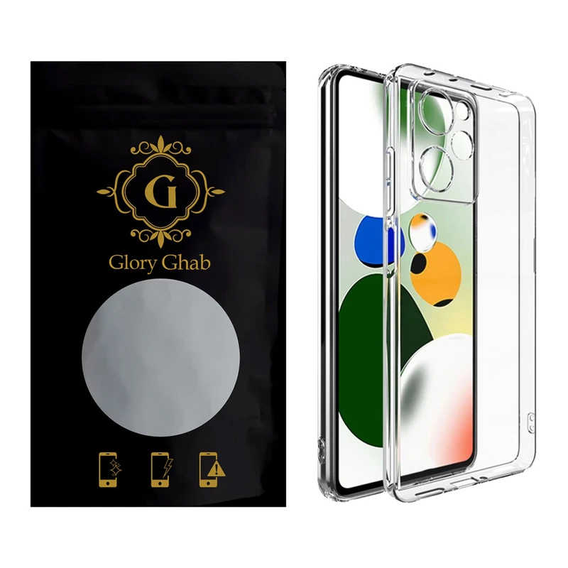کاور گلوری قاب مدل شفاف SPC مناسب برای گوشی موبایل شیائومی Redmi Note 12 Pro 5G