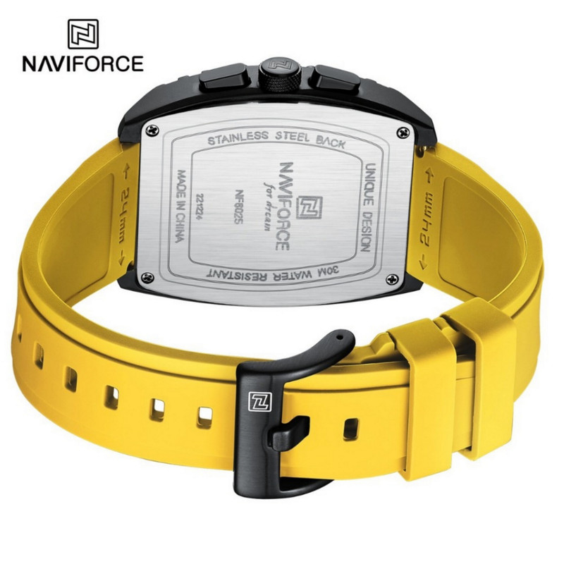 ساعت مچی عقربه‌ای مردانه نیوی فورس مدل کرنوگراف تاریخدار کد NF8025-B-Y