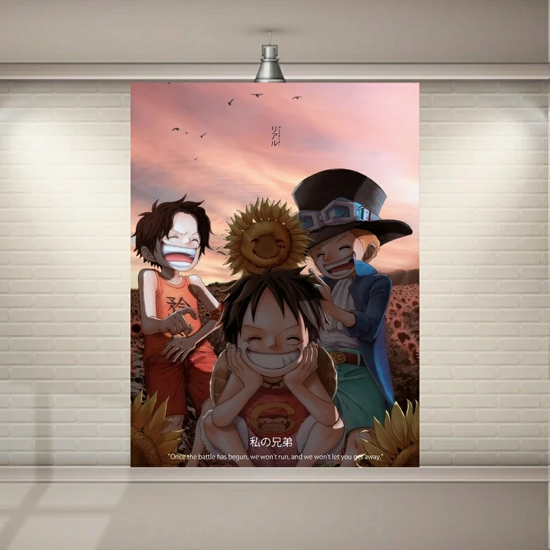 پوستر پارچه ای طرح انیمه وان پیس - One Piece مدل SDP7101