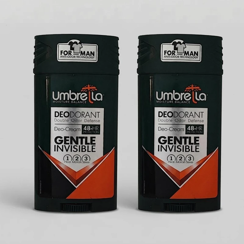 استیک ضد تعریق مردانه آمبرلا مدل GENTLE INVISIBLE  حجم 90 میلی لیتر مجموعه دو عددی