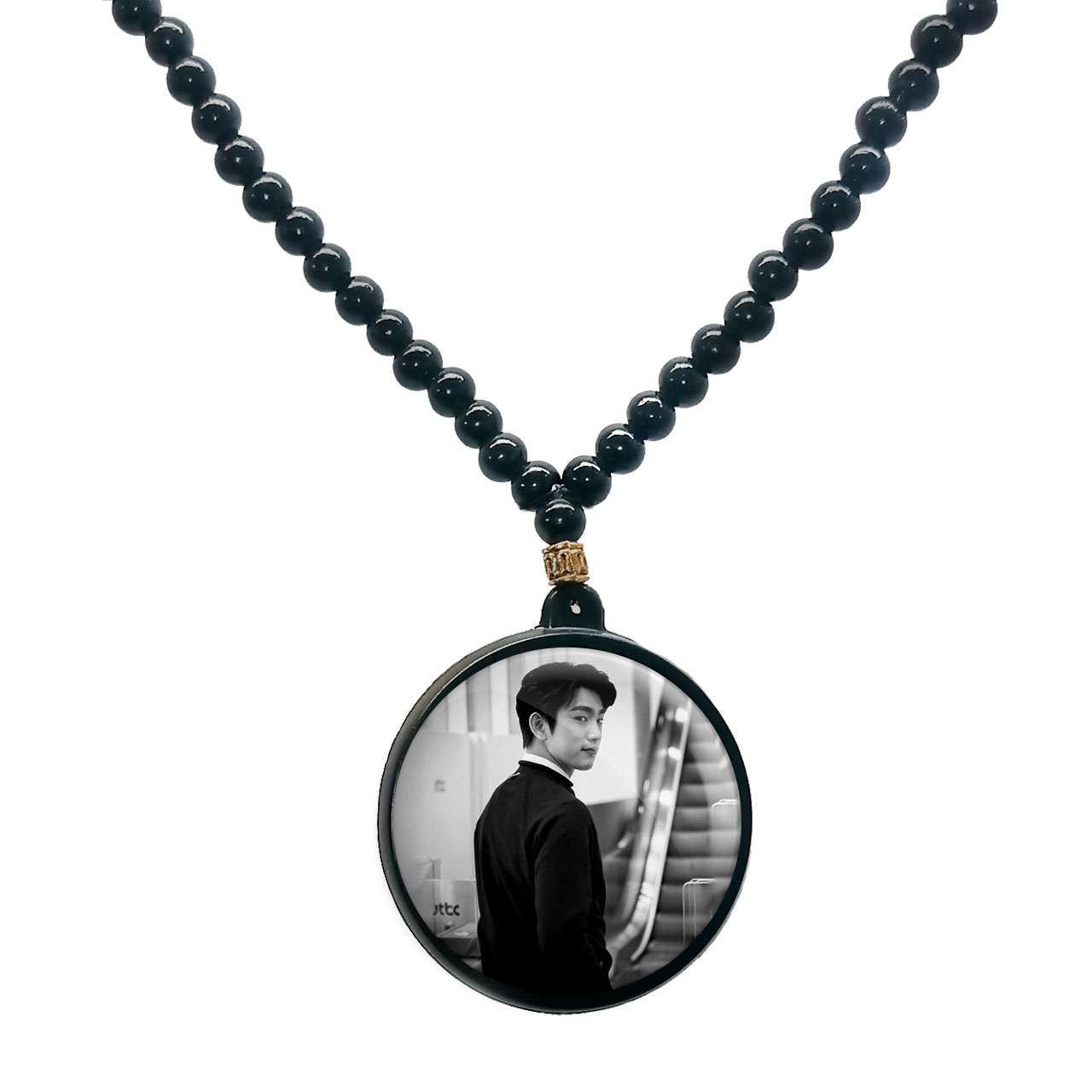 گردنبند پرمانه طرح GOT7 کد pmd.19164 مدل دو طرفه