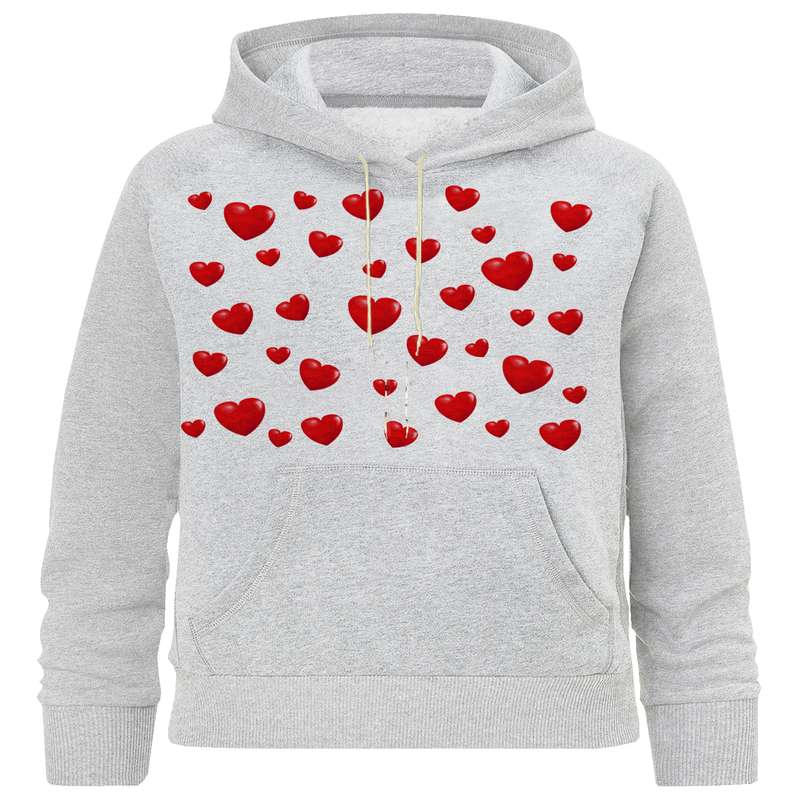 هودی دخترانه مدل قلب کد M 343