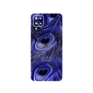 MAHOOT Purple Feather Cover Sticker for Samsung Galaxy F12