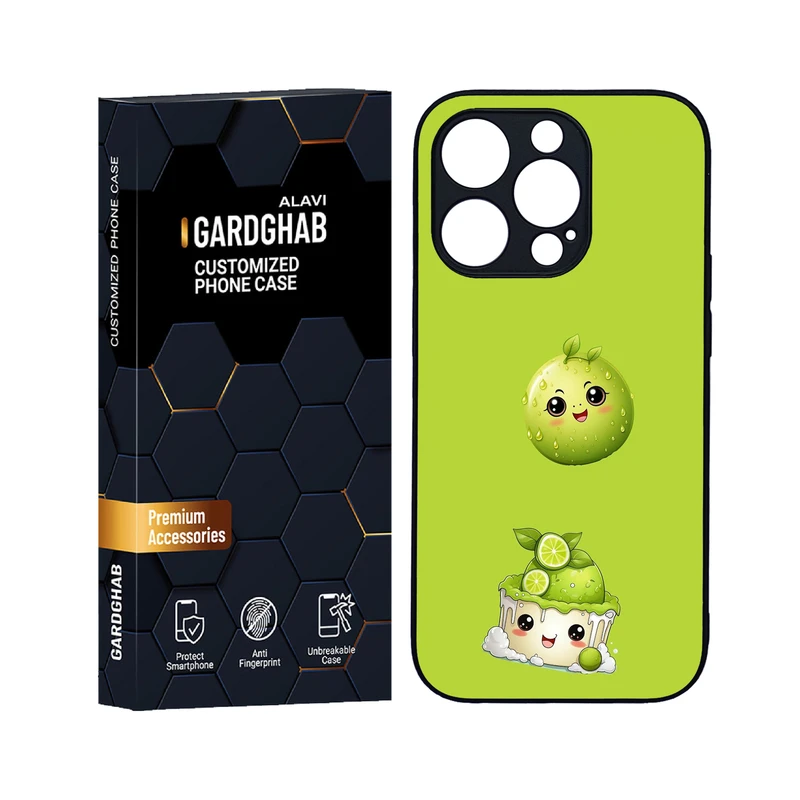 کاور گارد قاب علوی مدل دورژله ای کارتنی و انیمه مناسب برای گوشی موبایل اپل iPhone 14 Pro