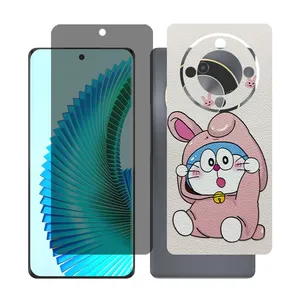 Glass together model privacy screen protector suitable for Honor X9b mobile phone with back cover sticker