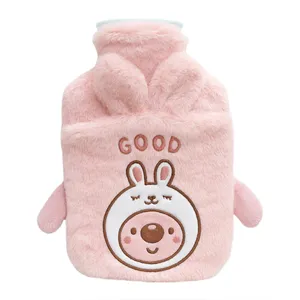 کیسه آب گرم کودک مدل خرگوش پشمالو جیب دار با ظرفیت ۳۰۰ میلی لیتر