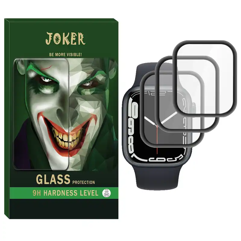 محافظ صفحه نمایش نانو جوکر مدل NJK مناسب برای اپل واچ سری 7 45 میلی متری بسته سه عددی