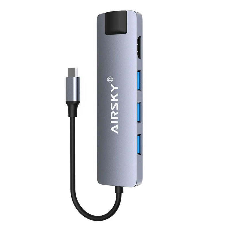 هاب 5 پورت USB-C ایراسکای مدل HC-13M