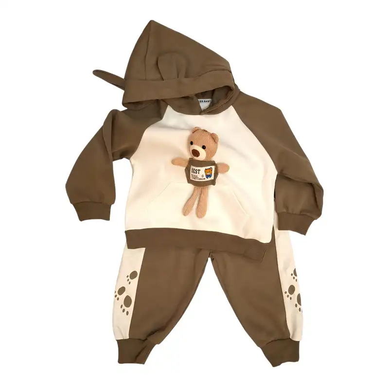 ست سویشرت و شلوار بچگانه مدل عروسک دار