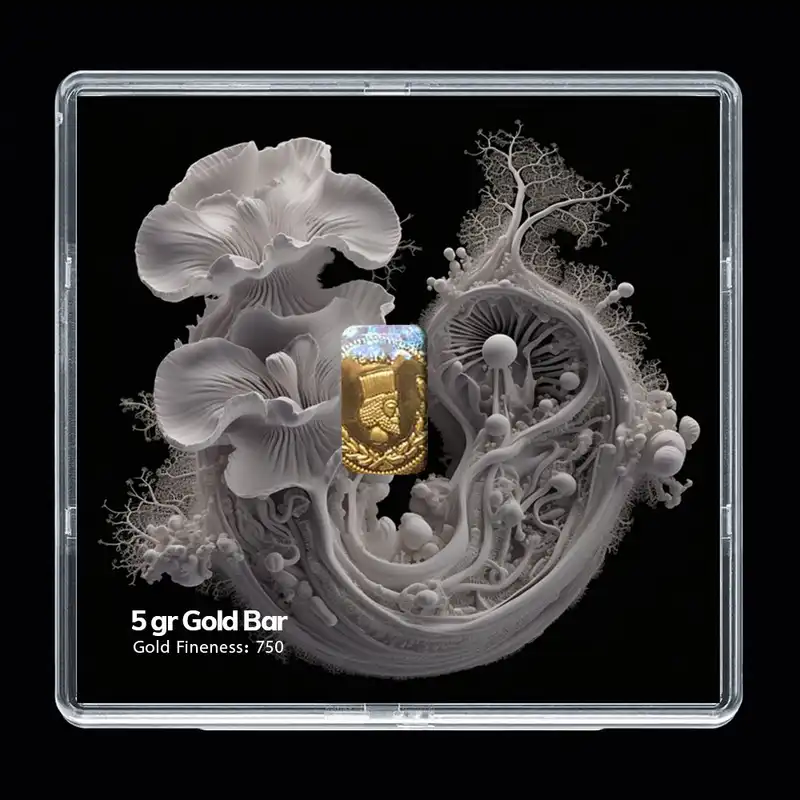 شمش طلا 18 عیار مدوپد مدل SG10084
