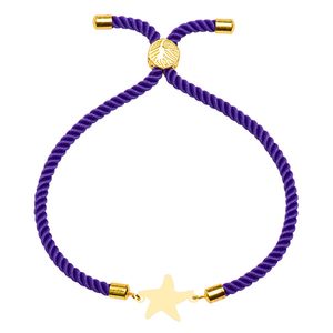 دستبند طلا 18 عیار دخترانه کرابو طرح ستاره مدل Krd1614