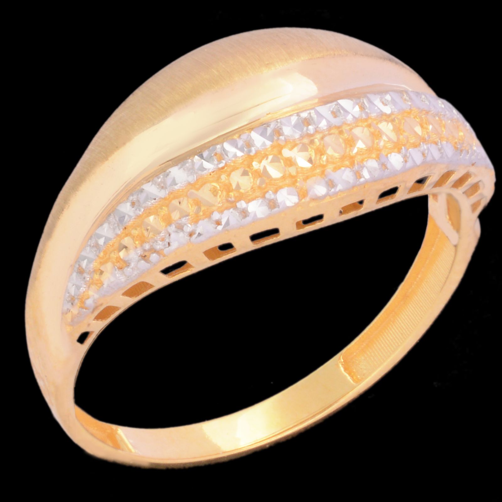 انگشتر طلا 18 عیار زنانه طلای مستجابی مدل آوا تراش کد 67051 -  - 1