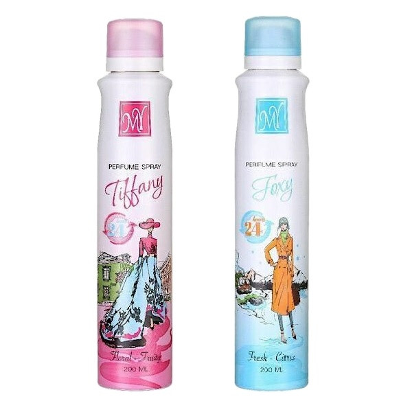 اسپری خوشبو کننده بدن زنانه مای مدل تیفانی فاکسی حجم 200 میلی لیتر مجموعه 2 عددی