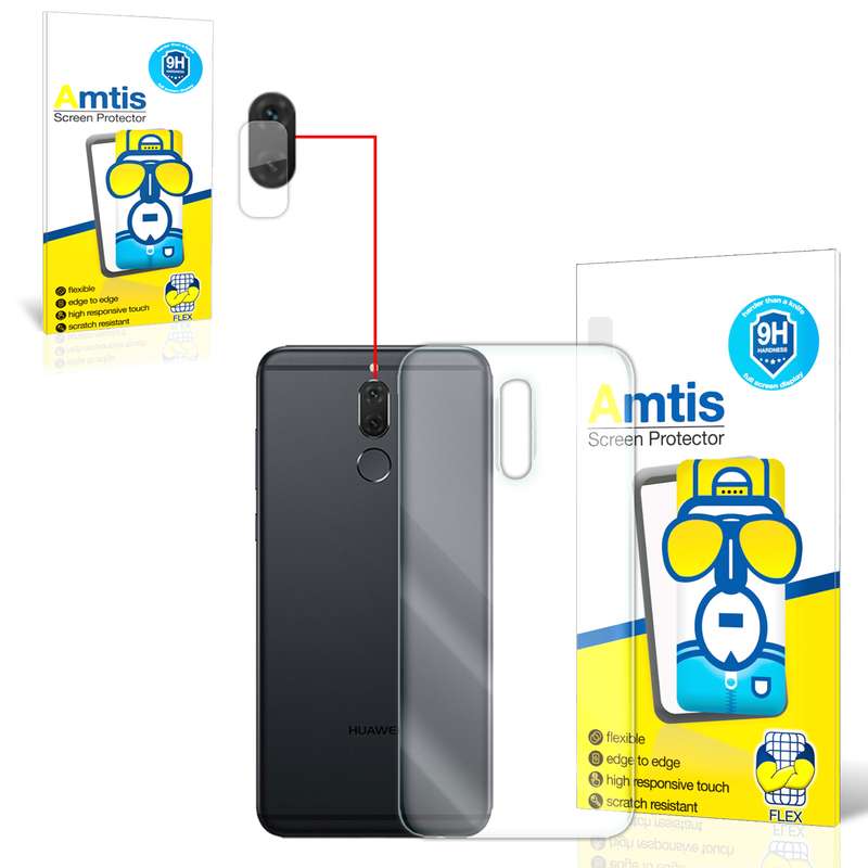 محافظ لنز دوربین امتیس مدل  10lite مناسب برای گوشی موبایل هوآوی MATE 10 LITE به همراه محافظ پشت گوشی