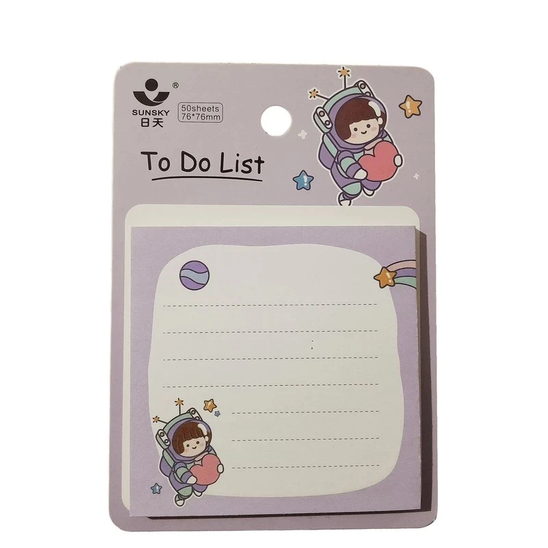 کاغذ یادداشت چسب دار سانسکی مدل To Do List سایز 10*10 سانتی متر بسته 50 عددی