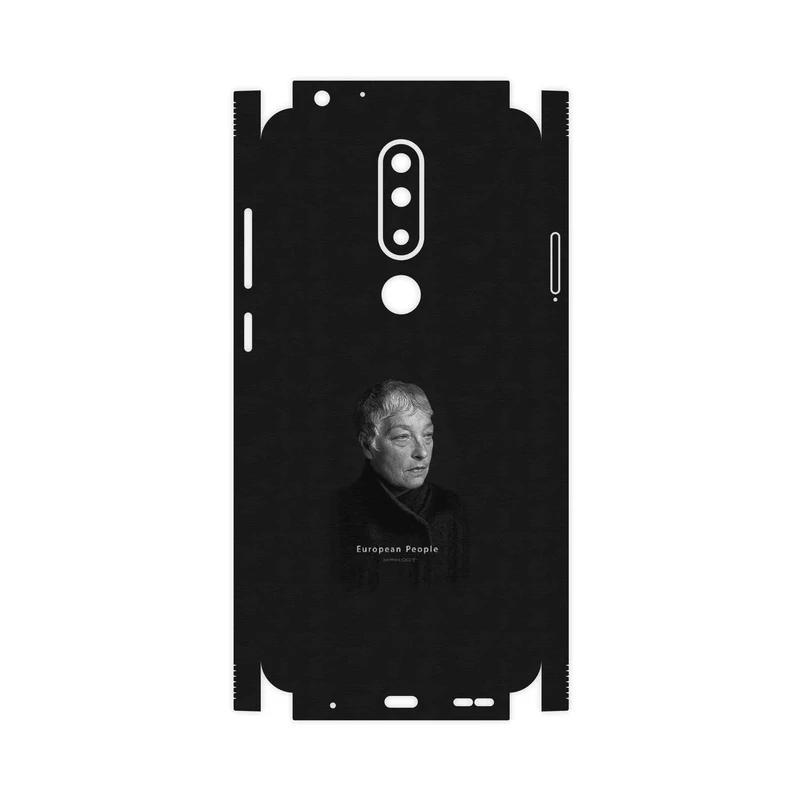 برچسب پوششی ماهوت مدل Portrait of a European Woman-FullSkin مناسب برای گوشی موبایل نوکیا 5.1 Plus