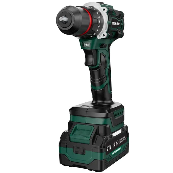 دریل چکشی شارژی ۱۰ میلی‌متری ۲۱ ولت گرین لاین مدل GD-12