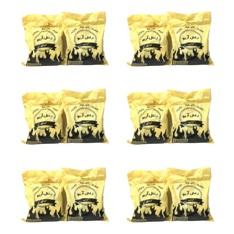 ذغال آریو مدل باربیکیو جنگلی وزن 700 گرم بسته 12 عددی