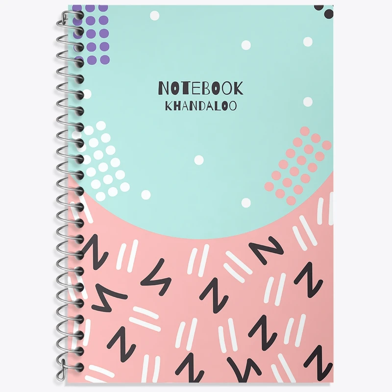 دفتر زبان 50 برگ خندالو مدل دو خط طرح فانتزی کد N1537