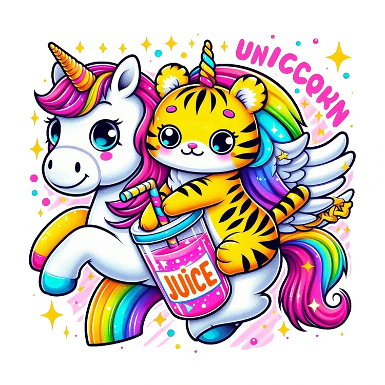 استیکر پارچه و لباس پاد آفرین مدل کارتونی کد S735