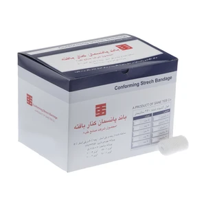 باند پانسمان صانع طب مدل کنار بافته کد 03 بسته 40 عددی