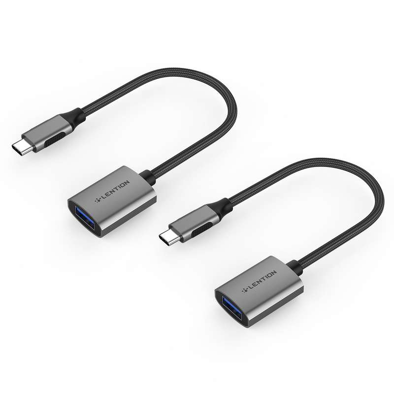 مبدل USB-C OTG لنشن کد C6 بسته 2 عددی
