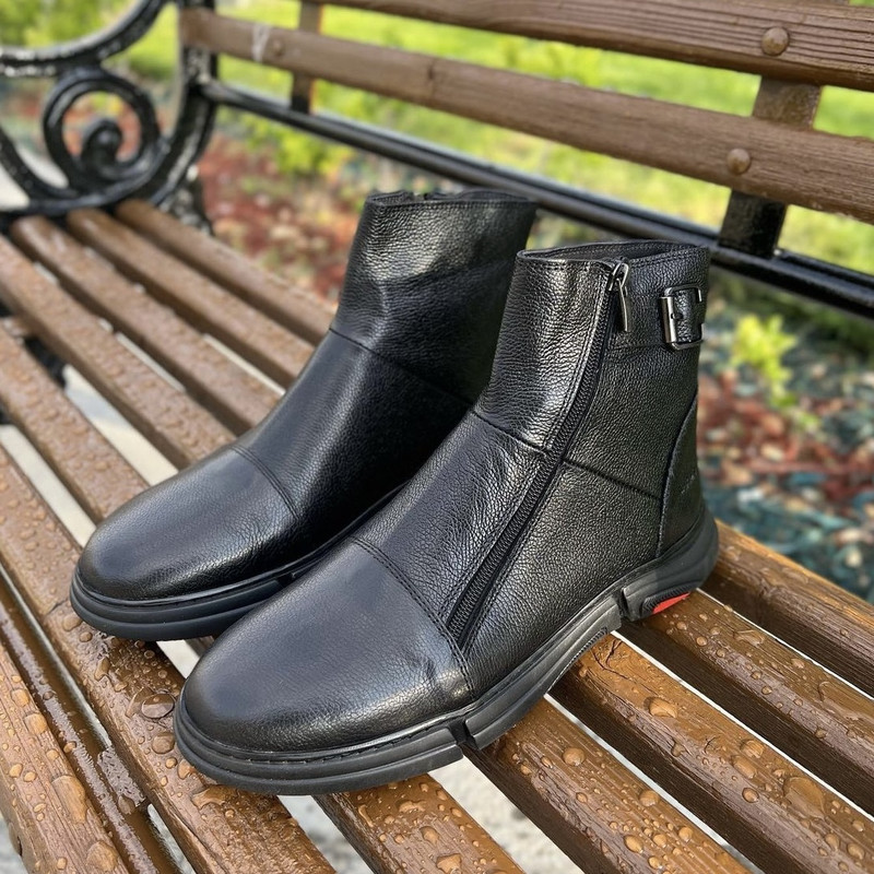 نیم بوت مردانه مدل میلینگ کد S7 رنگ مشکی