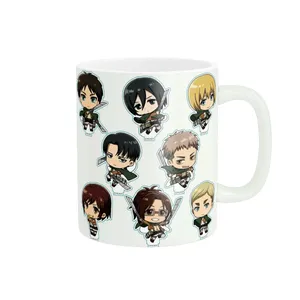 ماگ طرح استیکرهای انیمه اتک آن تایتان کد M354