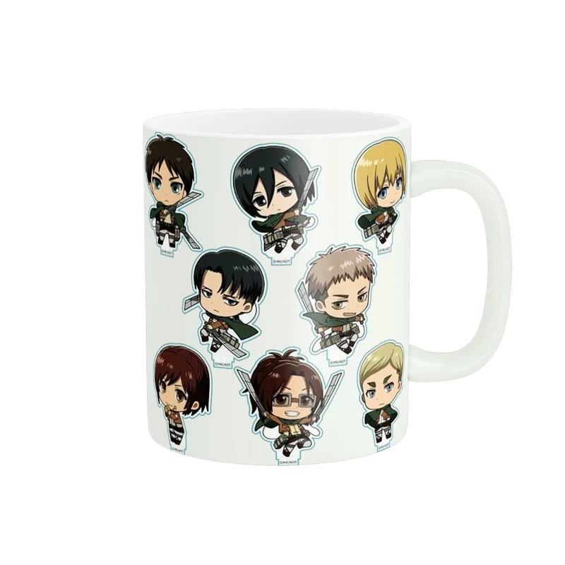 ماگ طرح استیکرهای انیمه اتک آن تایتان کد M354