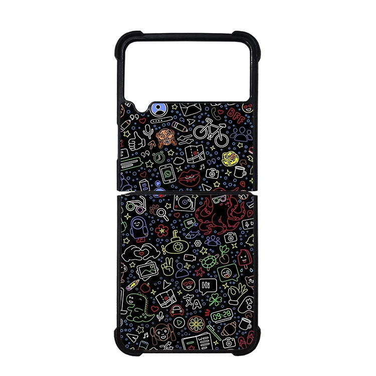 کاور قاب گارد هوم طرح شلوغ مناسب برای گوشی موبایل سامسونگ galaxy z flip 4