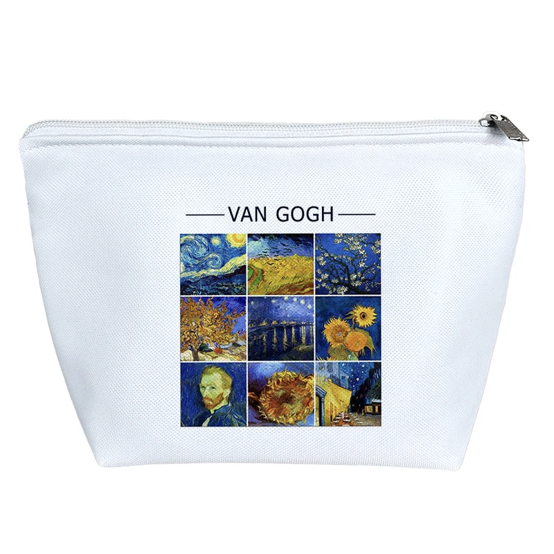 کیف لوازم آرایش دخترانه خندالو مدل ونسان ونگوگ Van Gogh کد H143