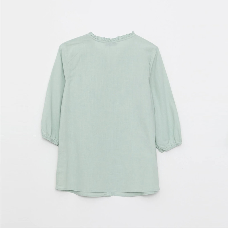 شومیز آستین بلند زنانه ال سی وایکیکی طرح بابونه