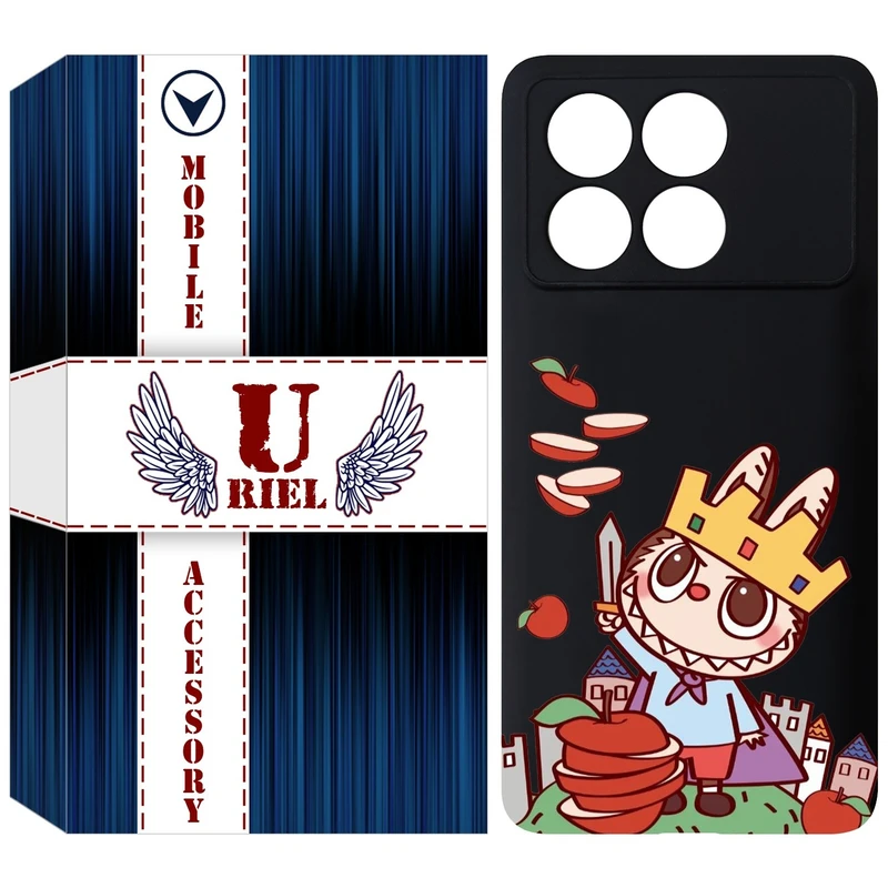 کاور یوریل مدل KSH کد 115 طرح عروسک لبوبو مناسب برای گوشی موبایل شیائومی Poco X6 Pro